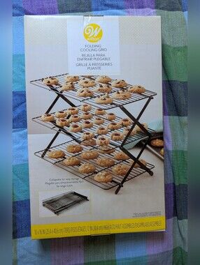 Brand New Still In Box Wilton Black Three-Tier Folding Cooling Rack